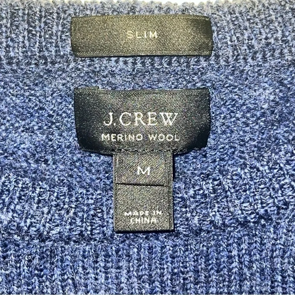 J.Crew Men’s Slim Fit Merino Wool Sweater – Size M
